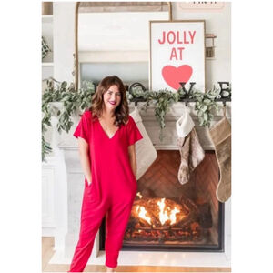 Smash + Tess Romper Jumpsuit Tuesday Romper in Jilly Red Women’s Size Small